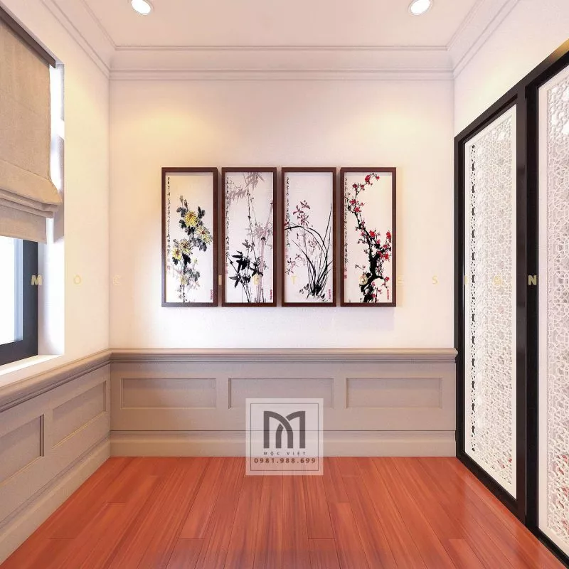 Mẫu thiết kế nội thất phong cách tân cổ điển châu âu tại khu đô thị Starlake Tây Hồ Tây – MV.NT.BT 2104