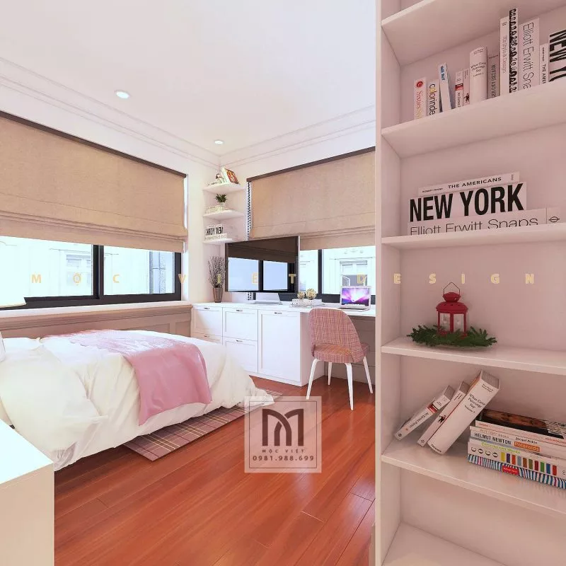 Mẫu thiết kế nội thất phong cách tân cổ điển châu âu tại khu đô thị Starlake Tây Hồ Tây – MV.NT.BT 2104