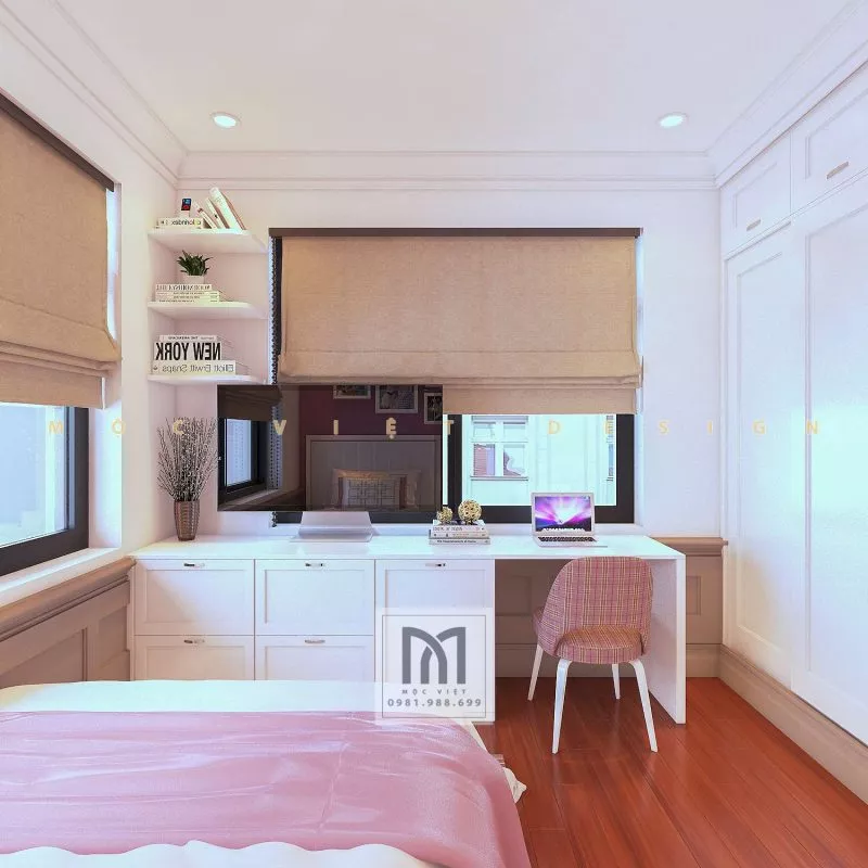 Mẫu thiết kế nội thất phong cách tân cổ điển châu âu tại khu đô thị Starlake Tây Hồ Tây – MV.NT.BT 2104