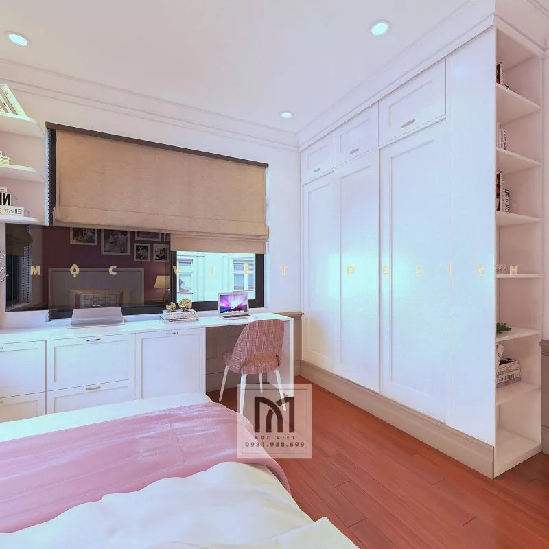 Mẫu thiết kế nội thất phong cách tân cổ điển châu âu tại khu đô thị Starlake Tây Hồ Tây – MV.NT.BT 2104