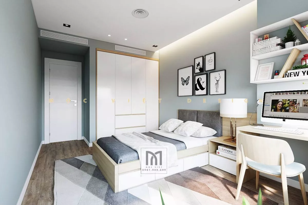 Thiết kế nội thất chung cư Mandarin phong cách hiện đại  – MV.NT.CC 2201