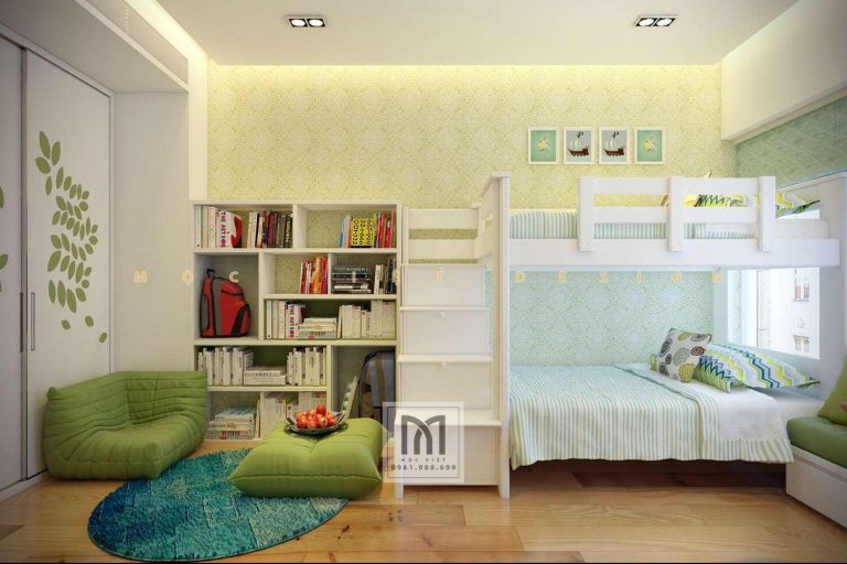 Thiết kế nội thất phòng ngủ trẻ em phong cách hiện đại