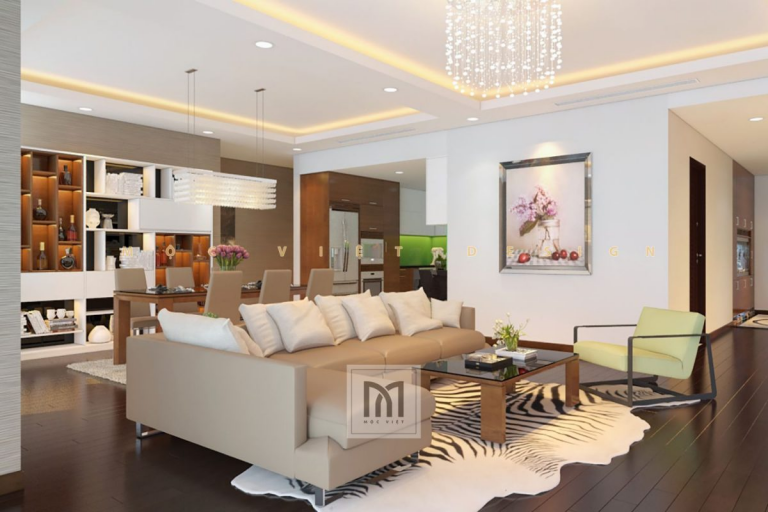 Mẫu thiết kế thi công nội thất chung cư đẹp từ Mộc Việt Design