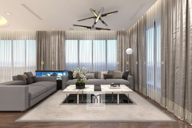 thiết kế biệt thự hiện đại 3 tầng