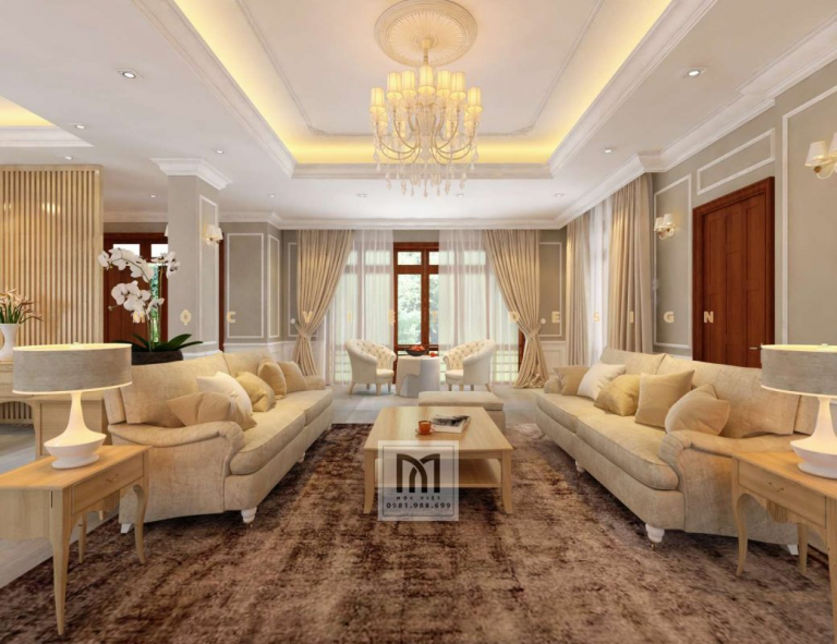 thiết kế biệt thự phố tân cổ điển