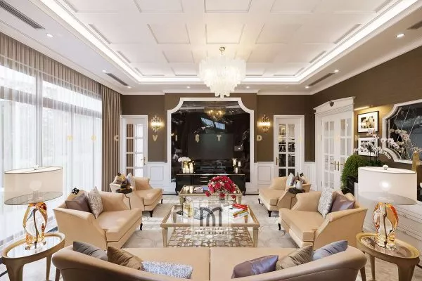 Mẫu thiết kế nội thất phong cách tân cổ điển Luxury tại khu đô thị Ecopark Grand Island