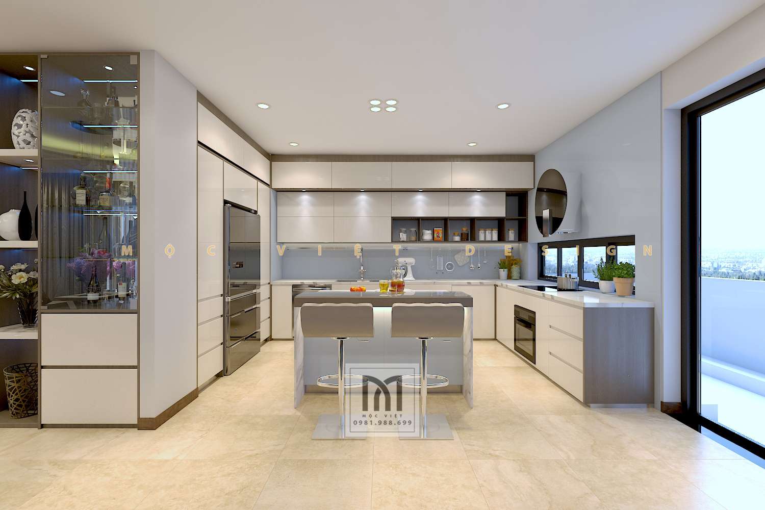 Mẫu phòng bếp đẹp lôi cuốn hiện nay - MỘC VIỆT