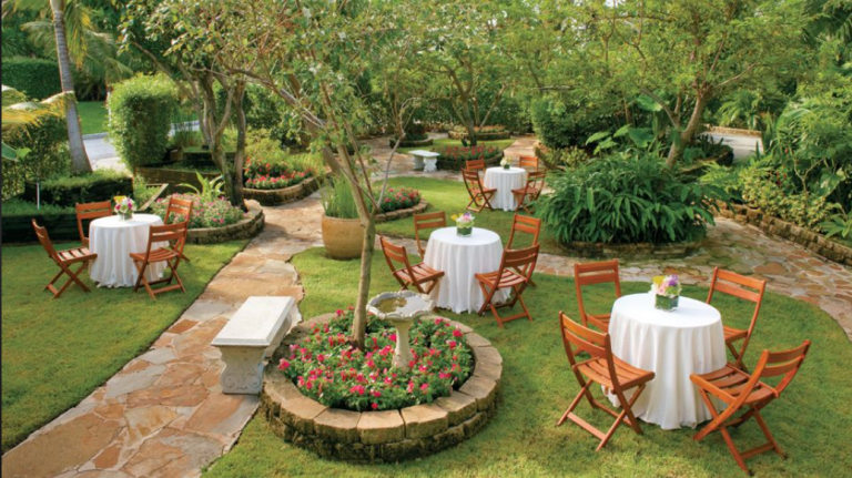 thiết kế sân vườn cà phê