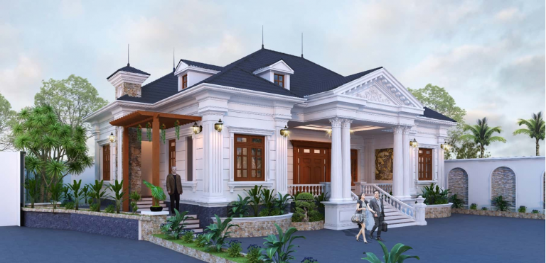 nhà biệt thự vườn 1 tầng