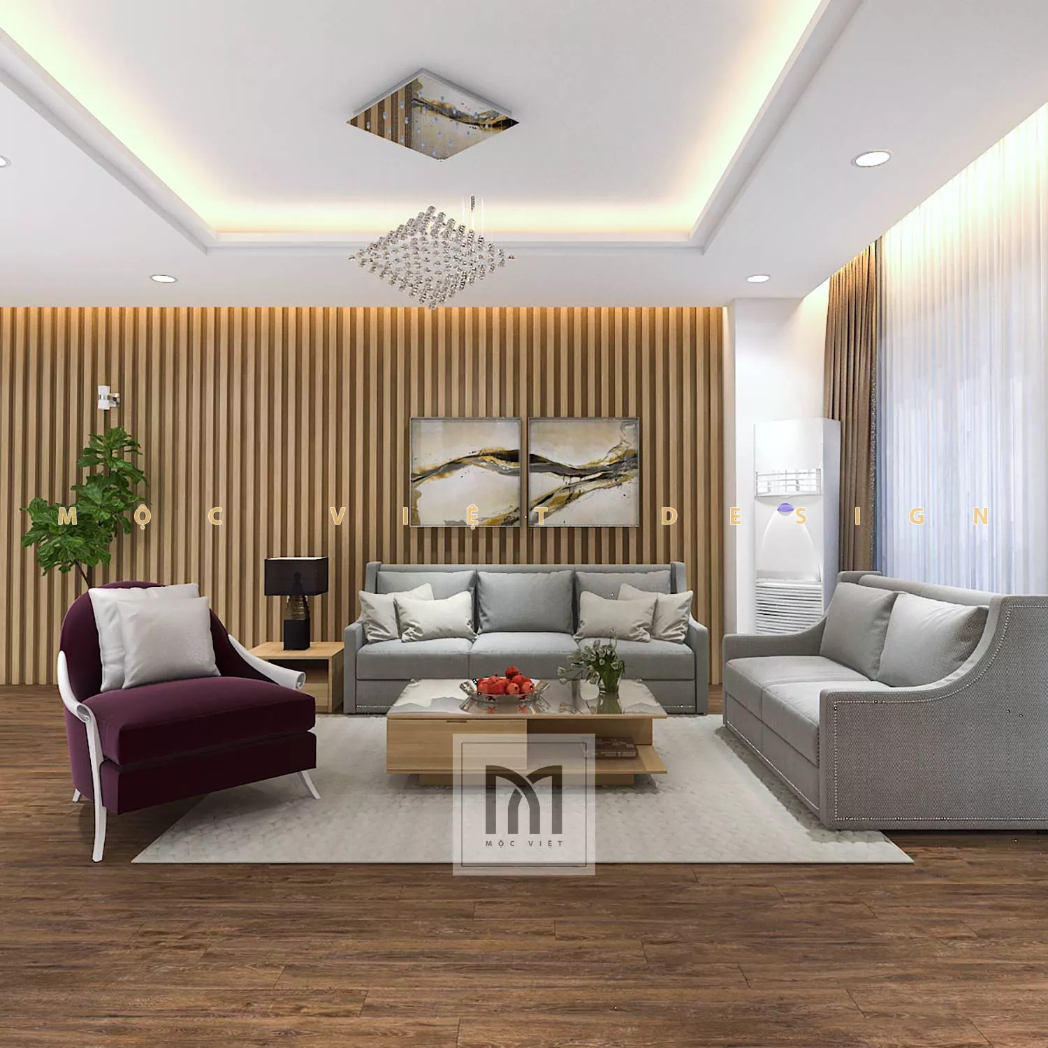 45+ Mẫu phòng khách chung cư hiện đại đẹp, ấn tượng 7 phòng khách chung cư hiện đại