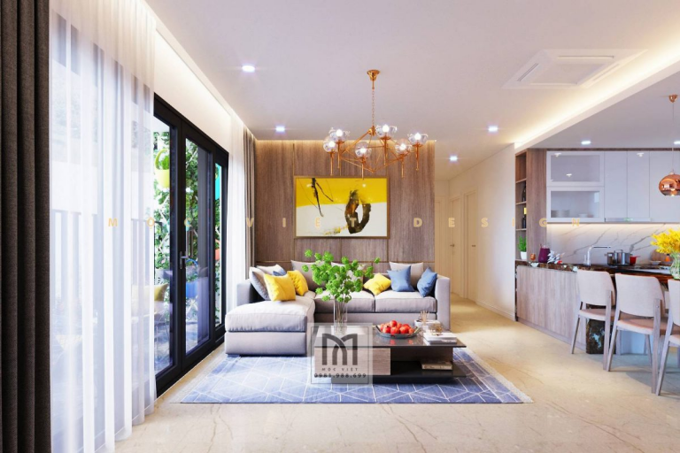 Thiết kế nội thất chung cư Vinhomes D’capital phong cách hiện đại – MV.NT.CC 2205