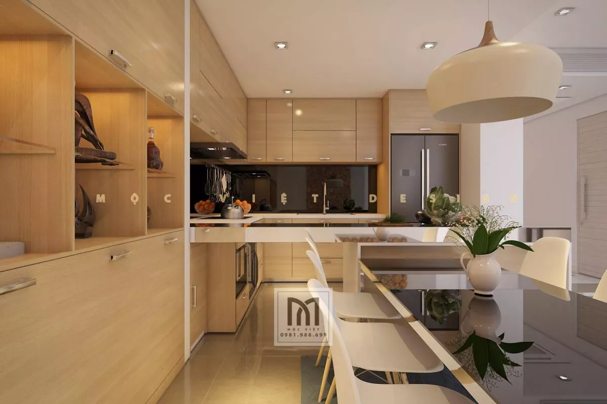 thiết kế phòng bếp hiện đại