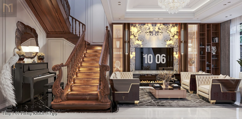 10 mẫu thiết kế nội thất biệt thự hiện đại ở Hà Nội được Mộc Việt Design thực hiện