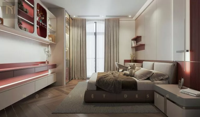 Mẫu thiết kế phòng ngủ đẹp trong villa Vinhomes Imperial Hải Phòng 8 Mẫu thiết kế phòng ngủ đẹp trong villa Vinhomes Imperial Hải Phòng