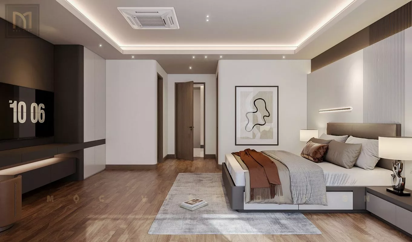 Thiết kế nội thất căn Phố Biển 0909 Khu đô thị Vinhomes Ocean Park3-Hưng Yên – MV.NT.BT 2401
