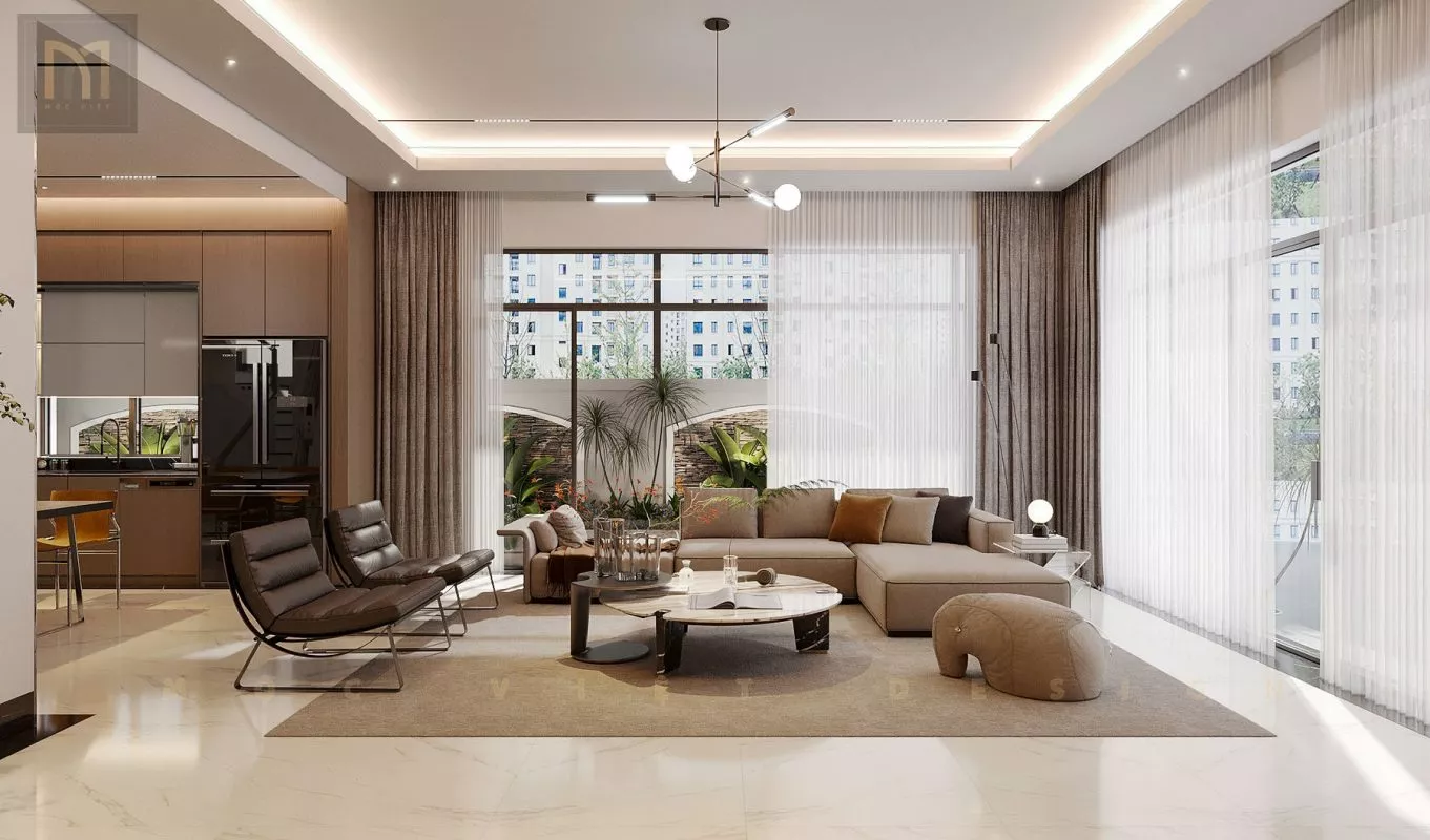 Thiết kế nội thất căn Phố Biển 0909 Khu đô thị Vinhomes Ocean Park3-Hưng Yên – MV.NT.BT 2401