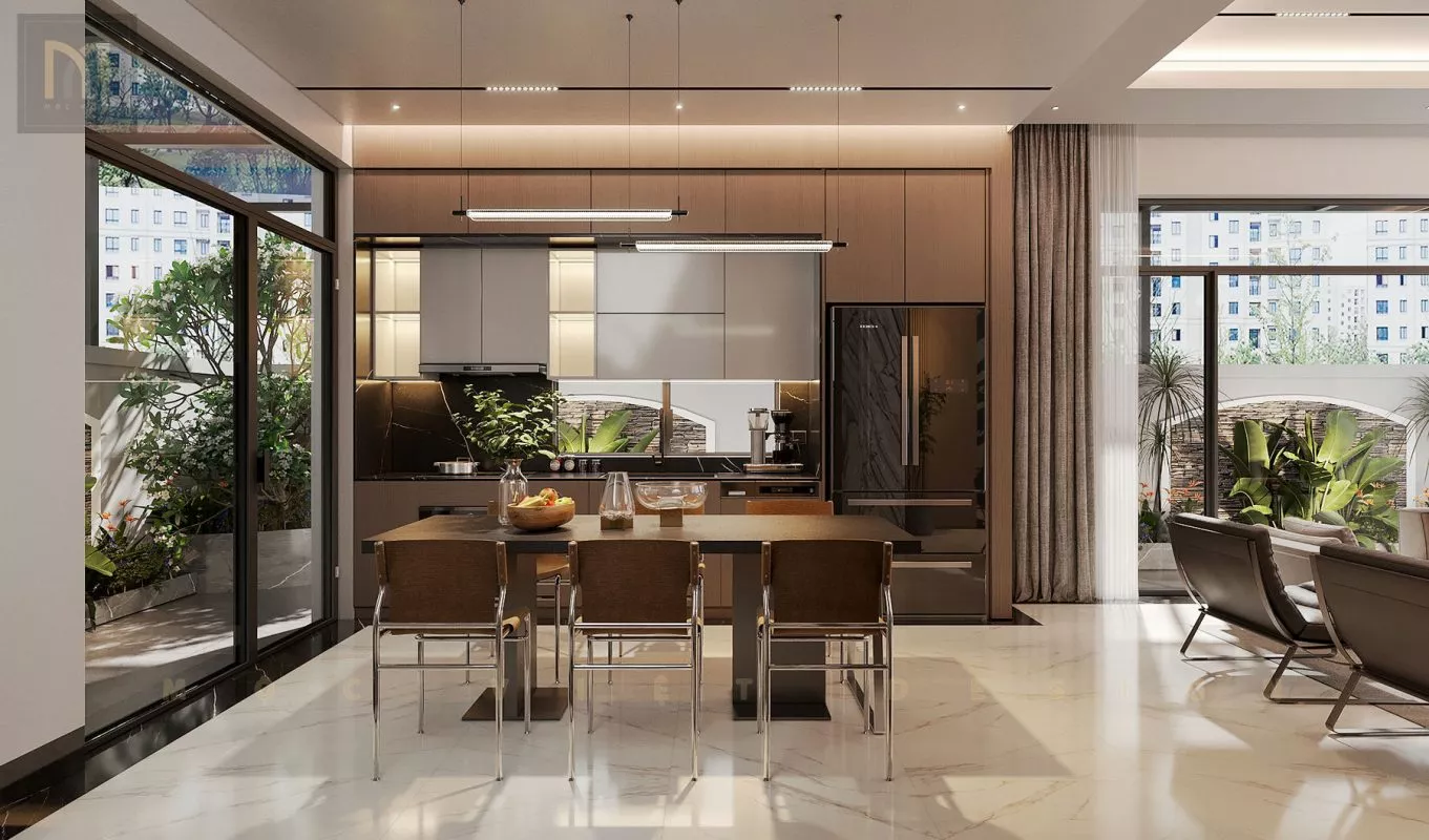 Thiết kế nội thất căn Phố Biển 0909 Khu đô thị Vinhomes Ocean Park3-Hưng Yên – MV.NT.BT 2401