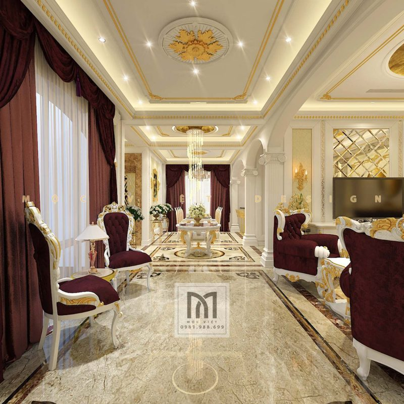 10 mẫu thiết kế nội thất biệt thự hiện đại ở Hà Nội được Mộc Việt Design thực hiện