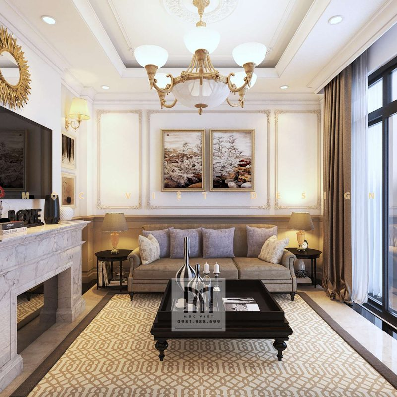 10 mẫu thiết kế nội thất biệt thự hiện đại ở Hà Nội được Mộc Việt Design thực hiện