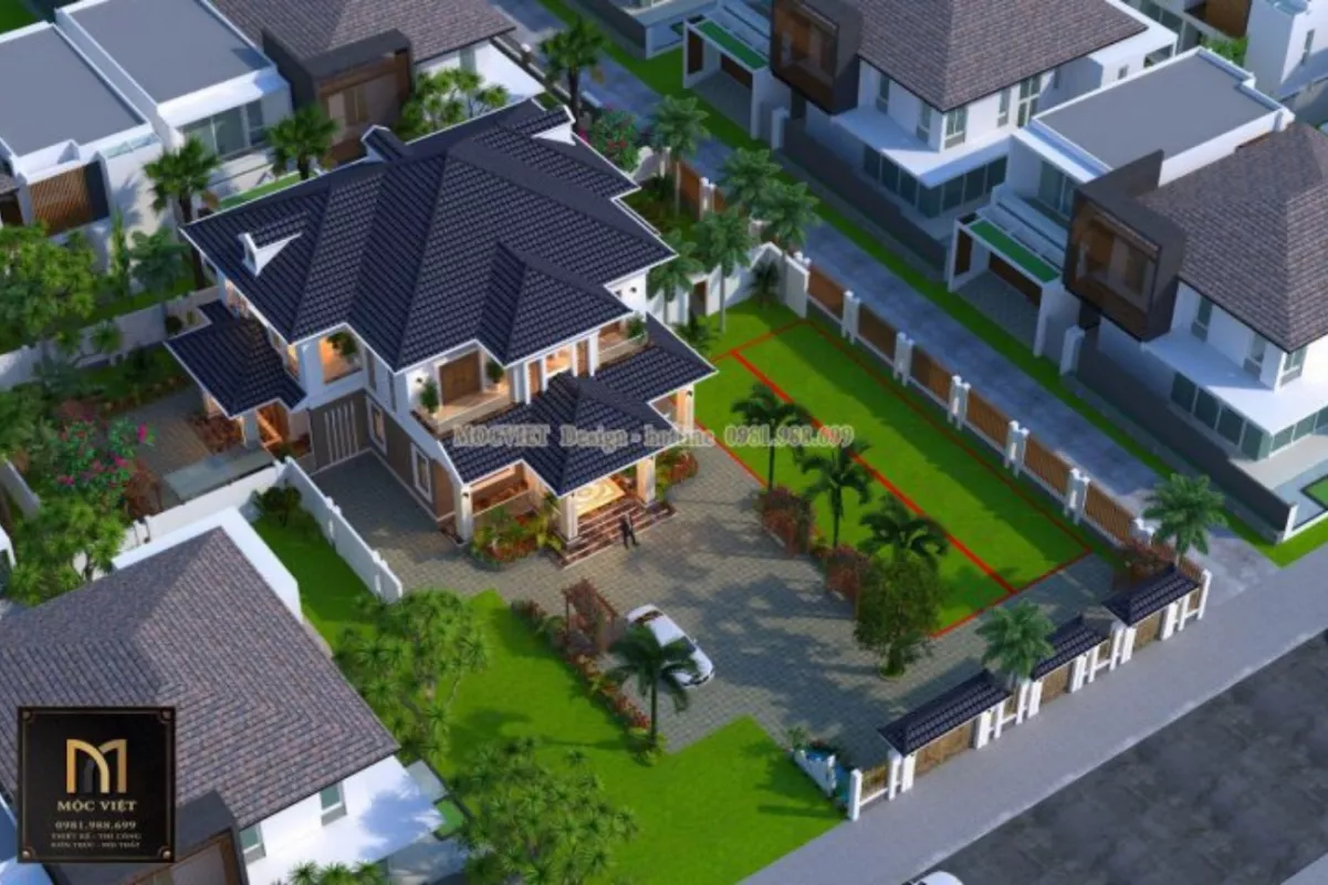 Mẫu kiến trúc biệt thự hiện đại đẹp, thiết kế độc đáo, sang trọng