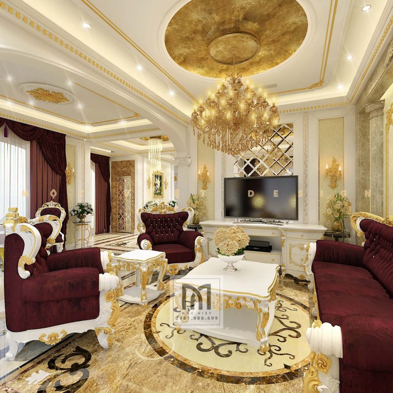 Những điểm khác biệt giữa biệt thự tân cổ điển và cổ điển 3 khach biet giua biet thu tan co dien va co dien2