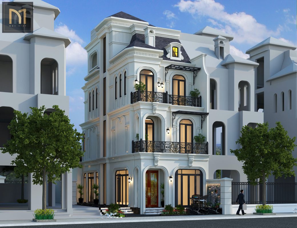 Thiết kế kiến trúc biệt thự tân cổ điển sang trọng, nâng tầm giá trị không gian sống