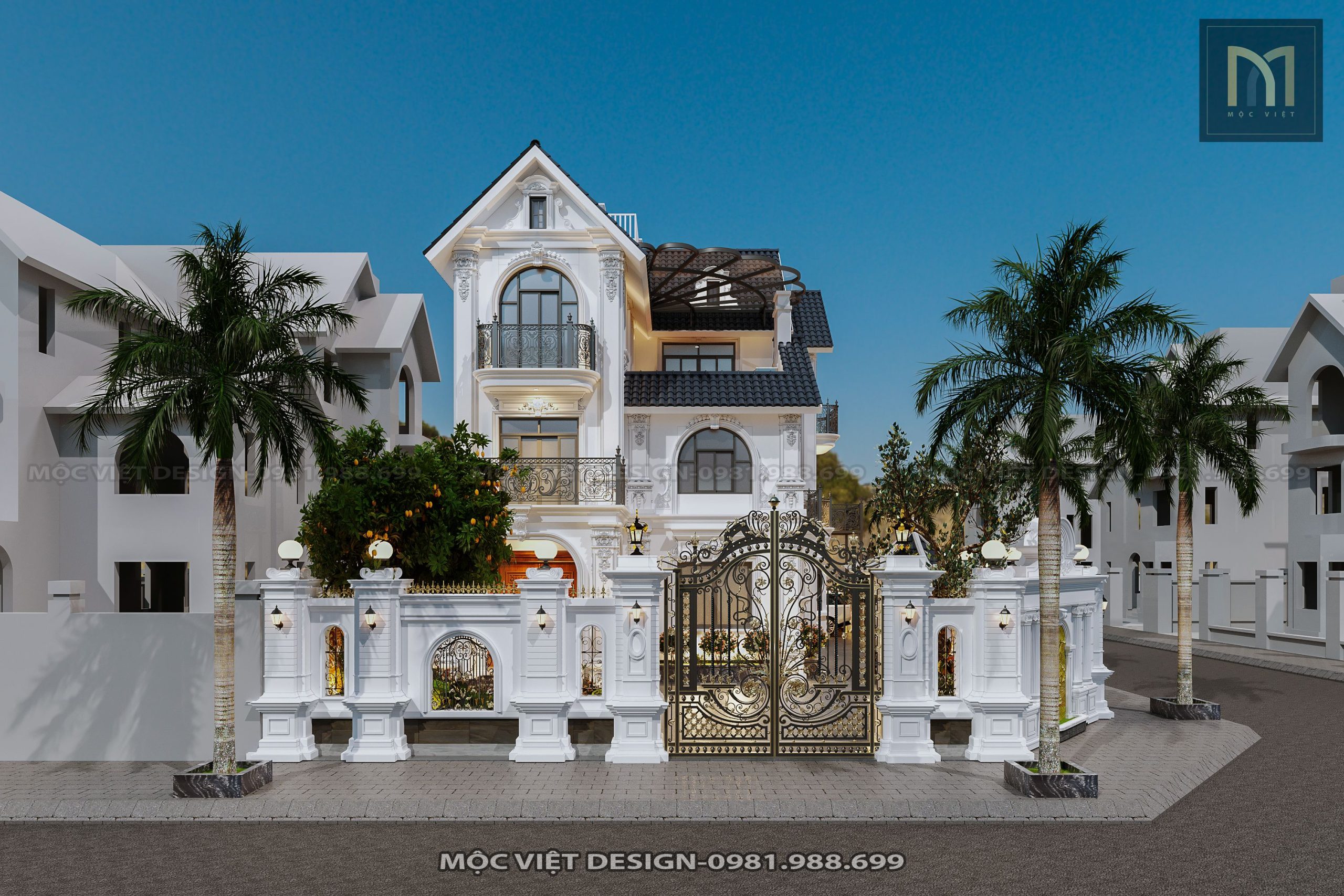 Thiết kế cải tạo kiến trúc biệt thự Geleximco - MV.KT.BT 2302