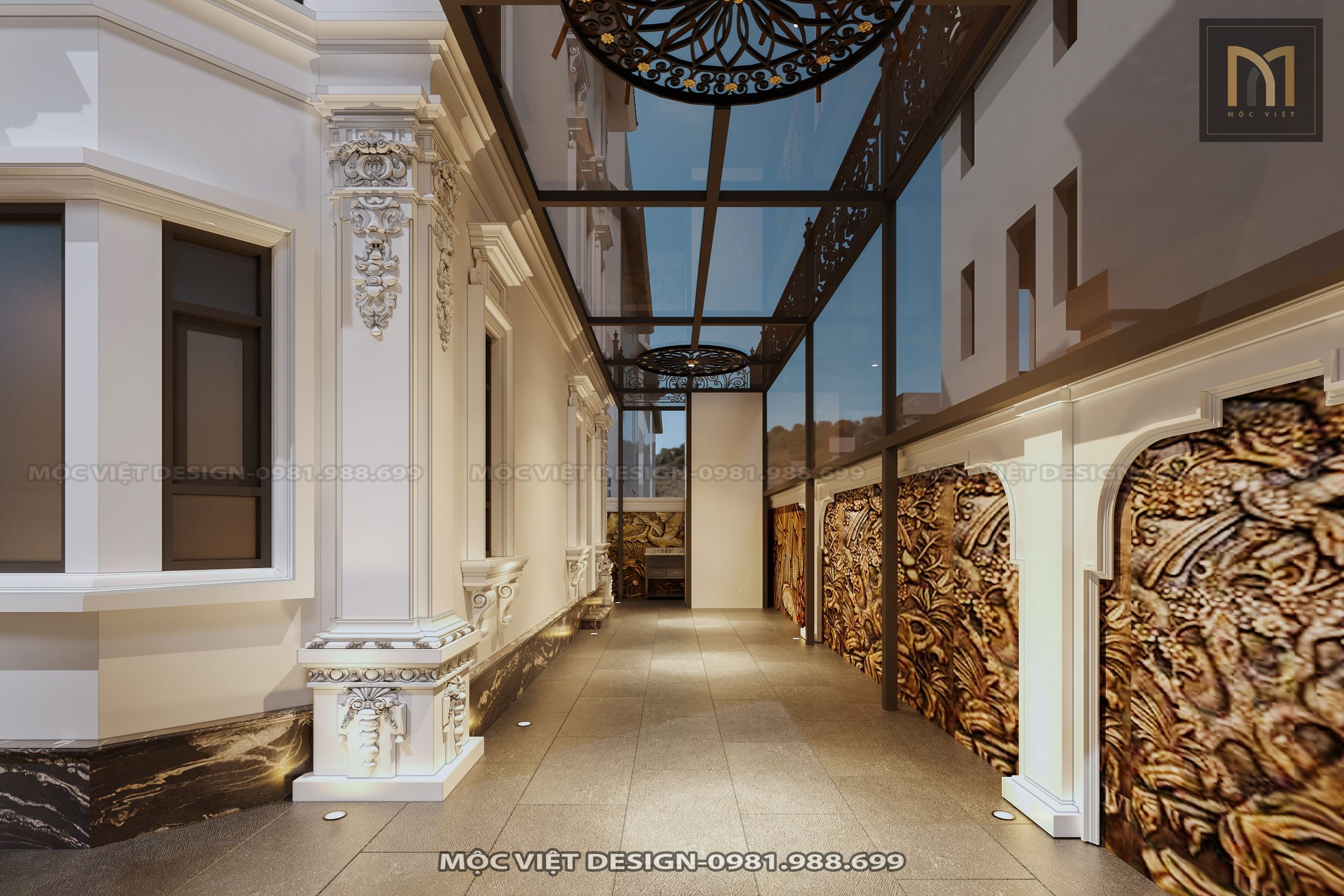 Thiết kế cải tạo kiến trúc biệt thự Geleximco - MV.KT.BT 2302