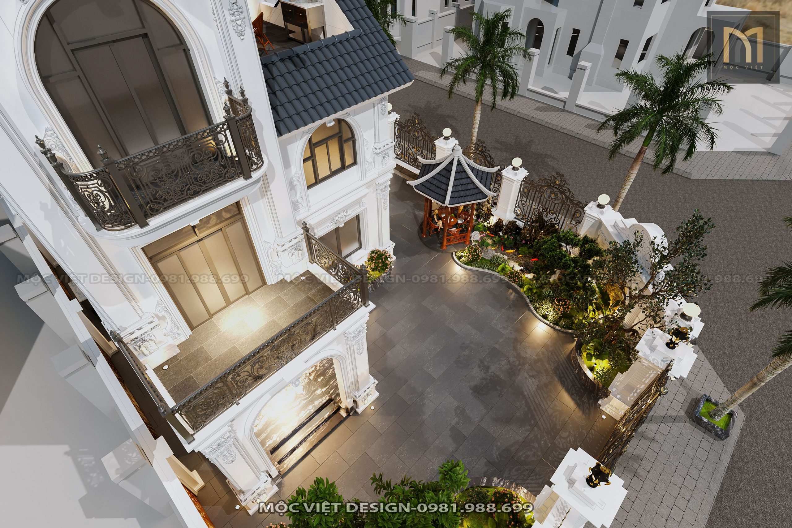 Thiết kế cải tạo kiến trúc biệt thự Geleximco - MV.KT.BT 2302