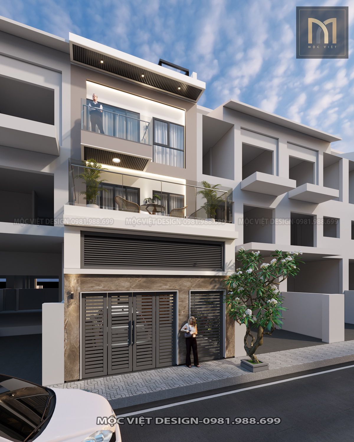 Thiết kế cải tạo kiến trúc biệt thự liền kề Xuân Phương - MV.KT.BT 2201