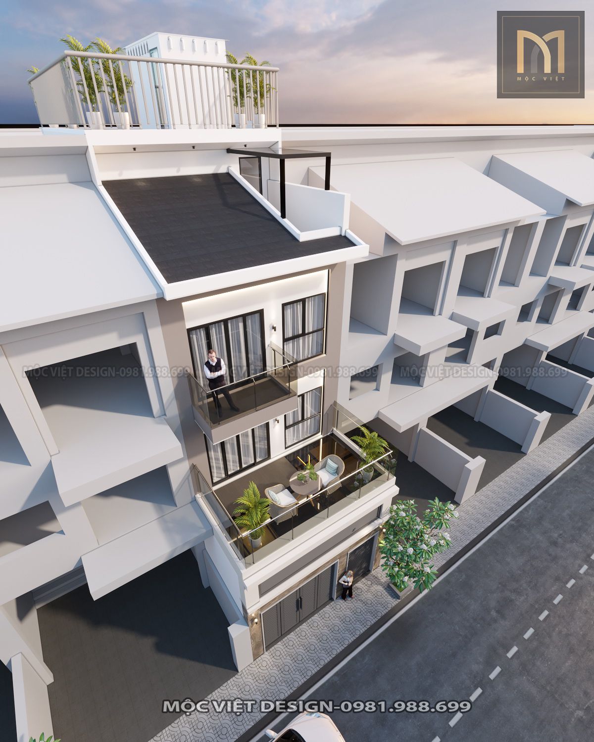 Thiết kế cải tạo kiến trúc biệt thự liền kề Xuân Phương - MV.KT.BT 2201