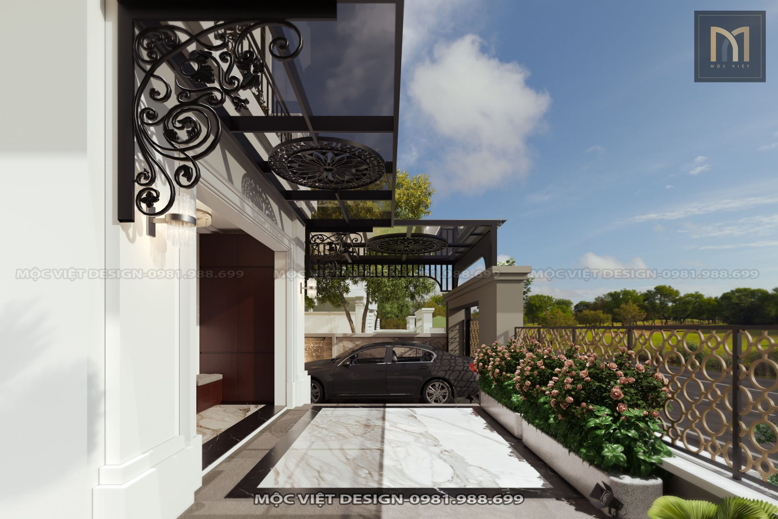 Thiết kế kiến trúc biệt thự Vinhomes Ocean Park 1 Hưng Yên - MV.KT.BT 2304