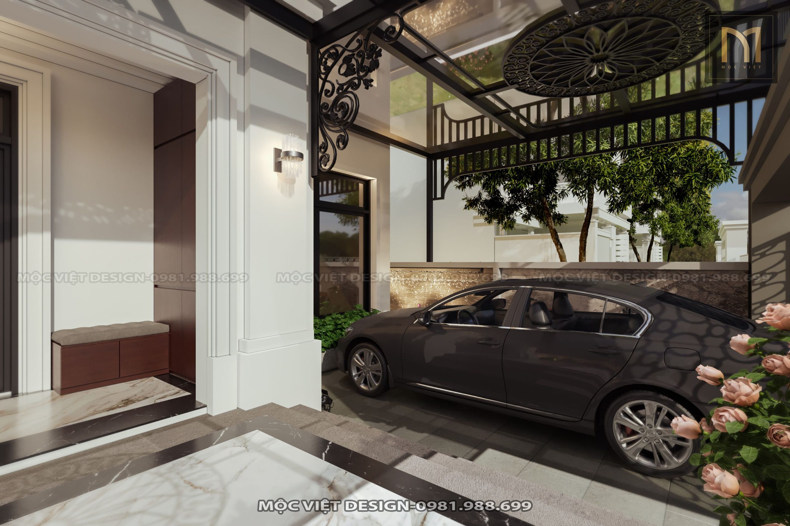 Thiết kế kiến trúc biệt thự Vinhomes Ocean Park 1 Hưng Yên - MV.KT.BT 2304