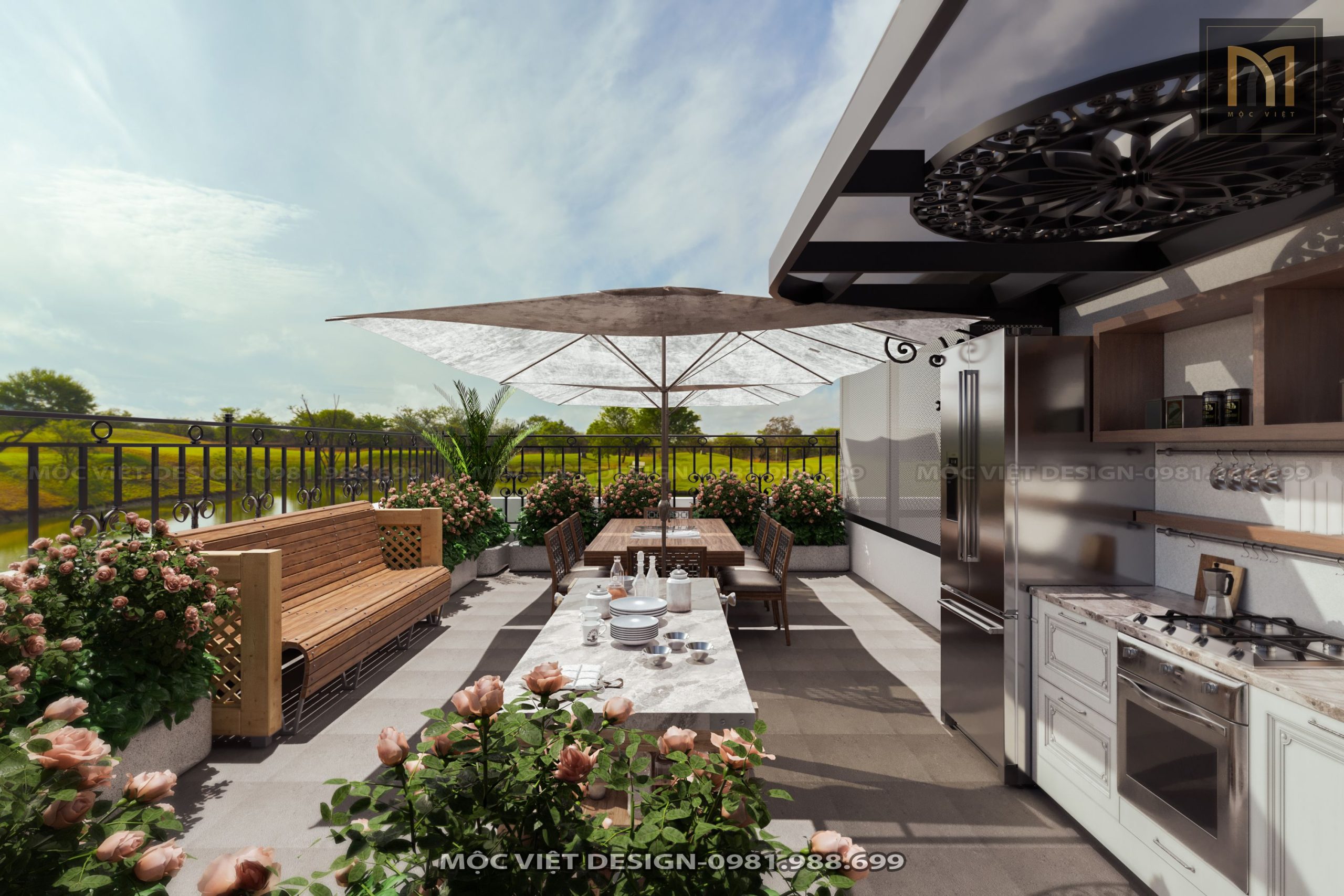 Thiết kế kiến trúc biệt thự Vinhomes Ocean Park 1 Hưng Yên - MV.KT.BT 2304