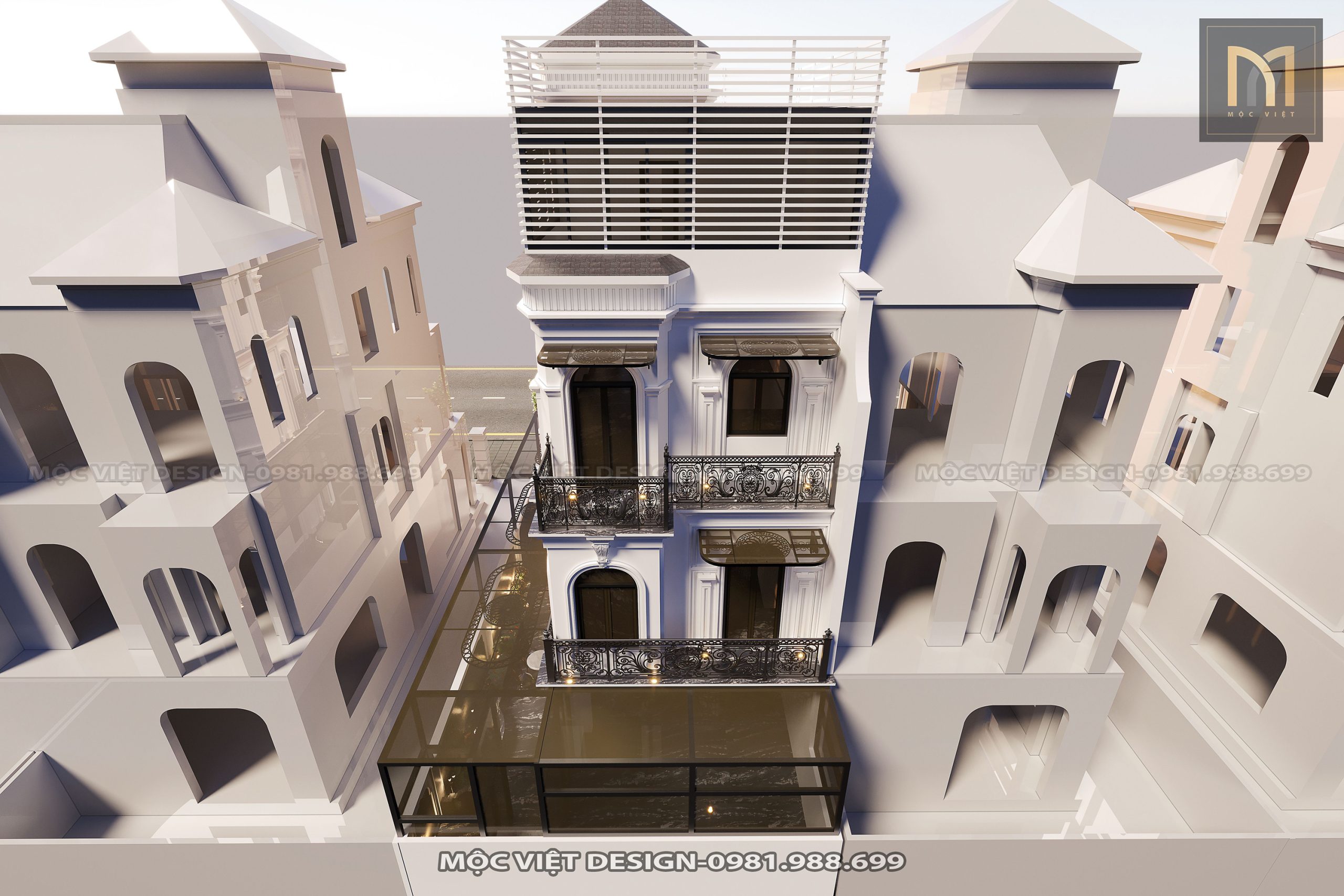 Thiết kế cải tạo kiến trúc biệt thự Vinhomes Ocean Park 1 Hưng Yên