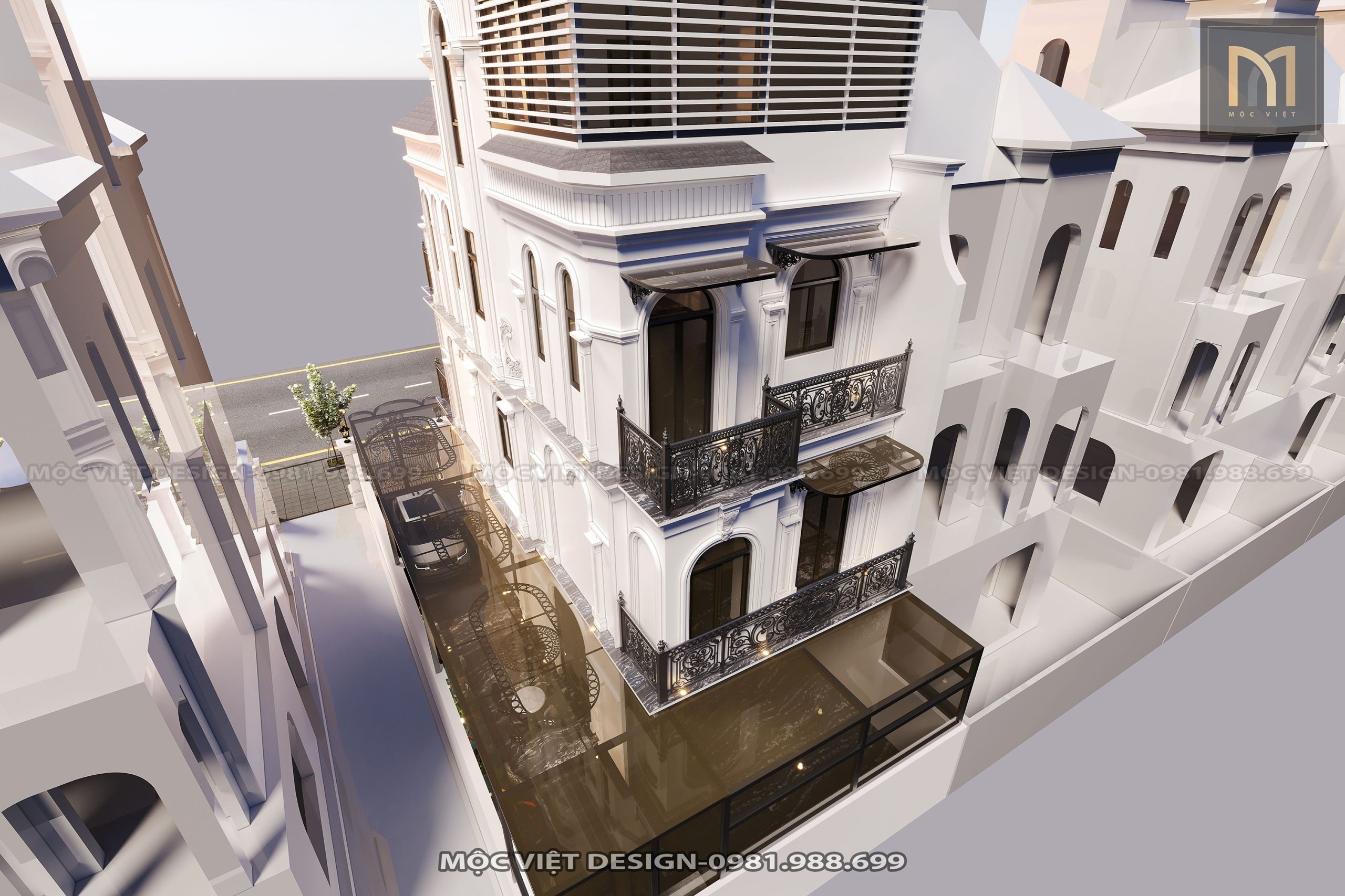 Thiết kế cải tạo kiến trúc biệt thự Vinhomes Ocean Park 1 Hưng Yên