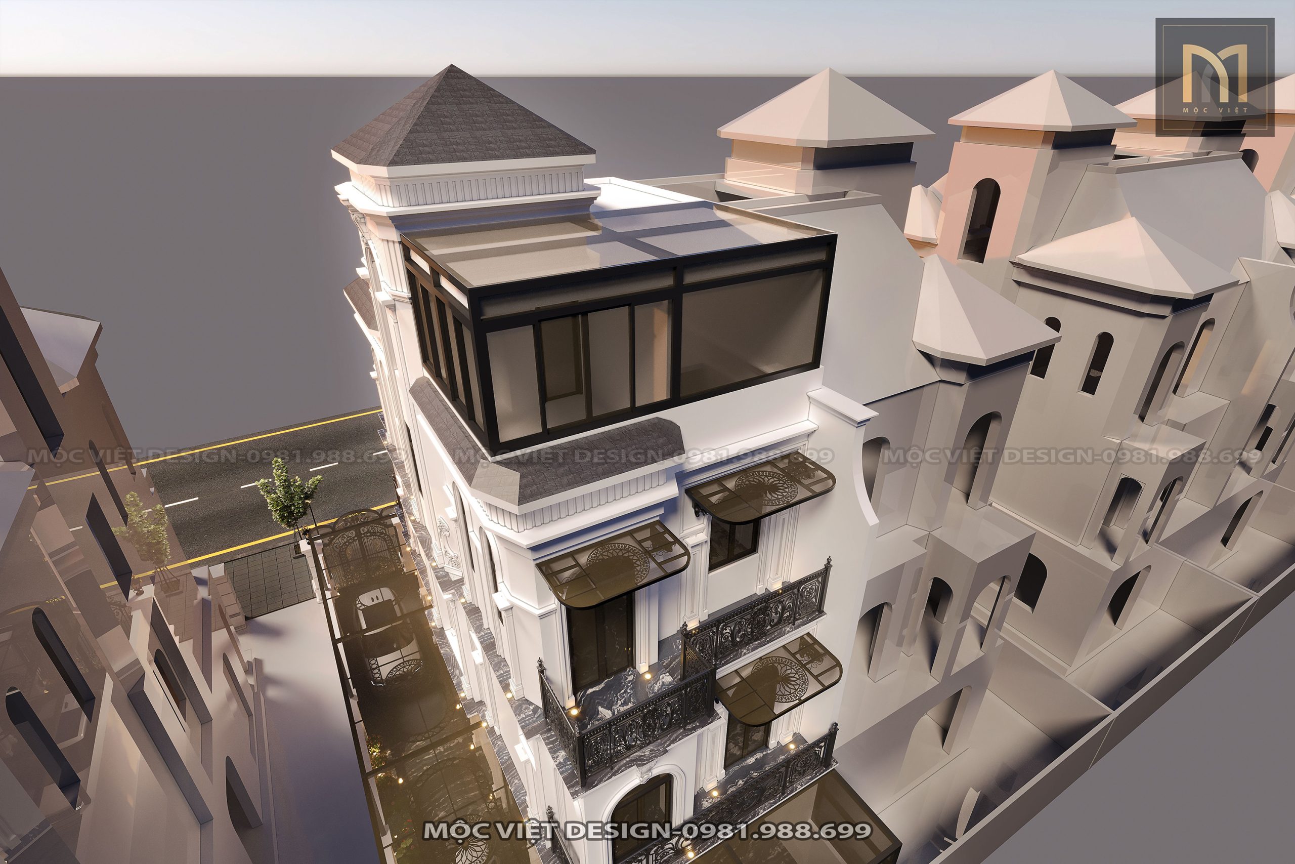 Thiết kế cải tạo kiến trúc biệt thự Vinhomes Ocean Park 1 Hưng Yên