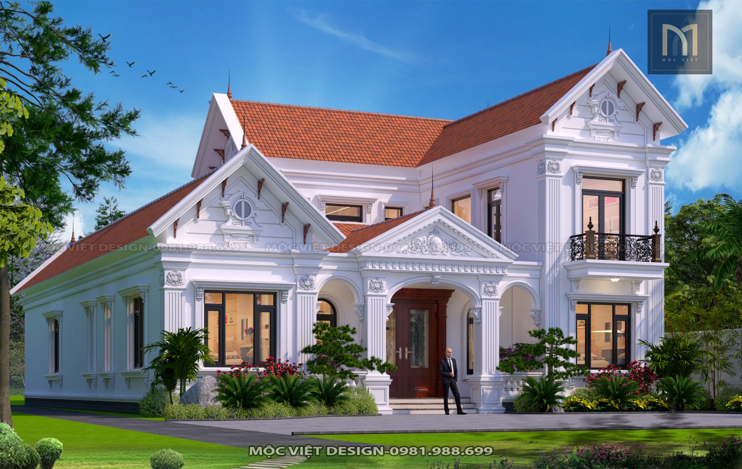 Thiết kế kiến trúc biệt thự Ninh Bình - MV.KT.BT 2303