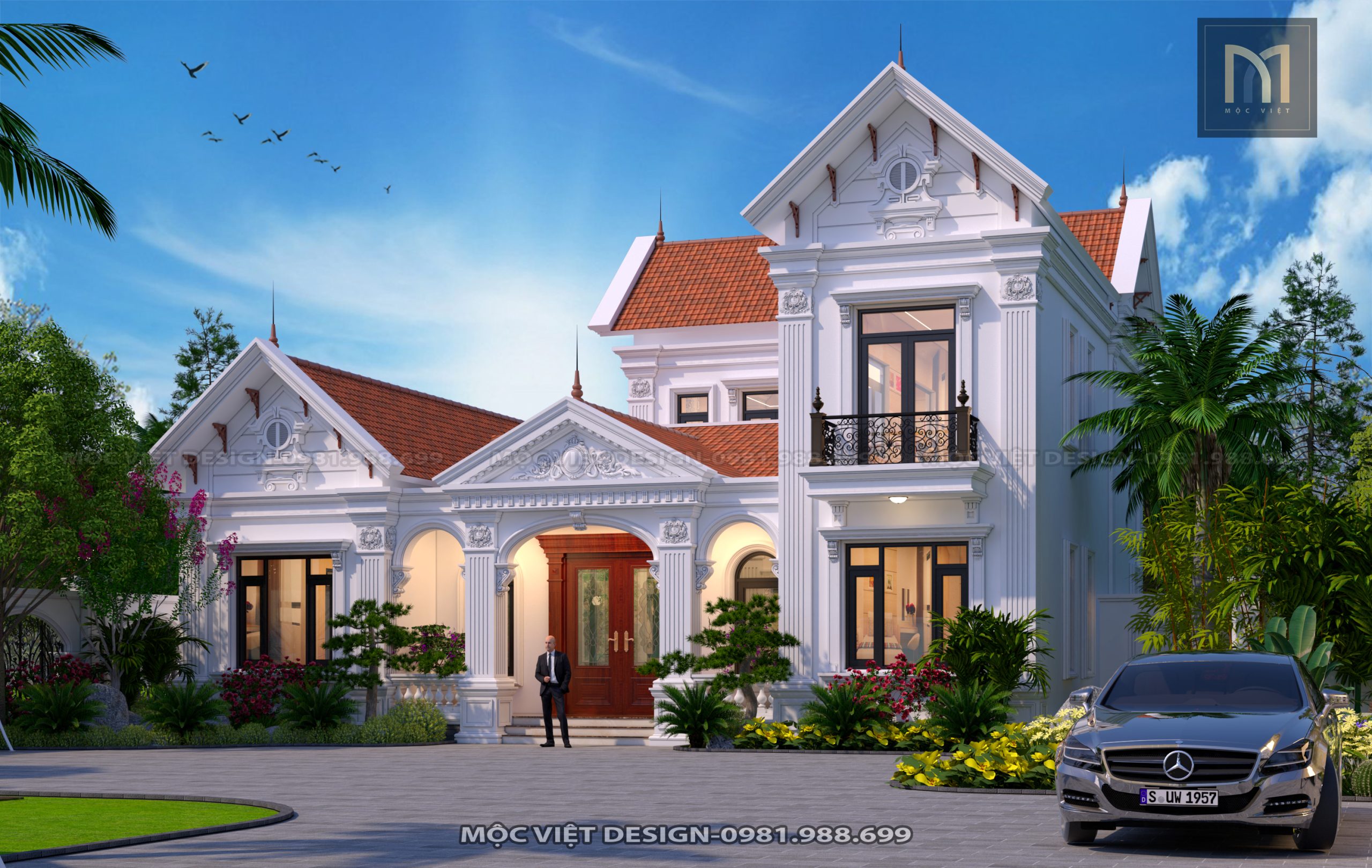 Thiết kế kiến trúc biệt thự Ninh Bình - MV.KT.BT 2303