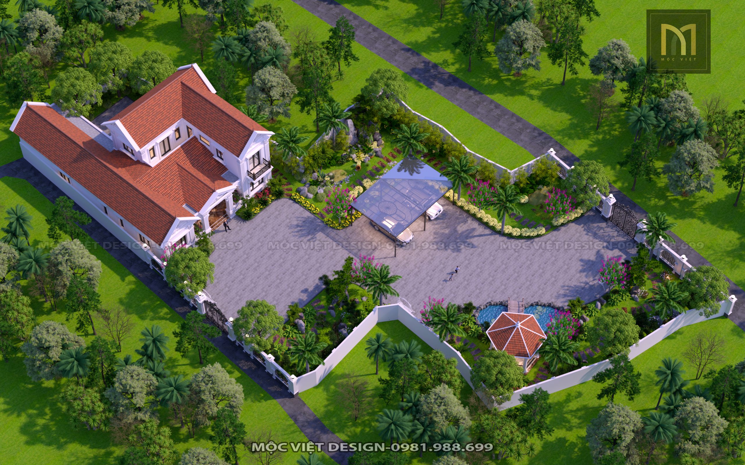 Thiết kế kiến trúc biệt thự Ninh Bình - MV.KT.BT 2303