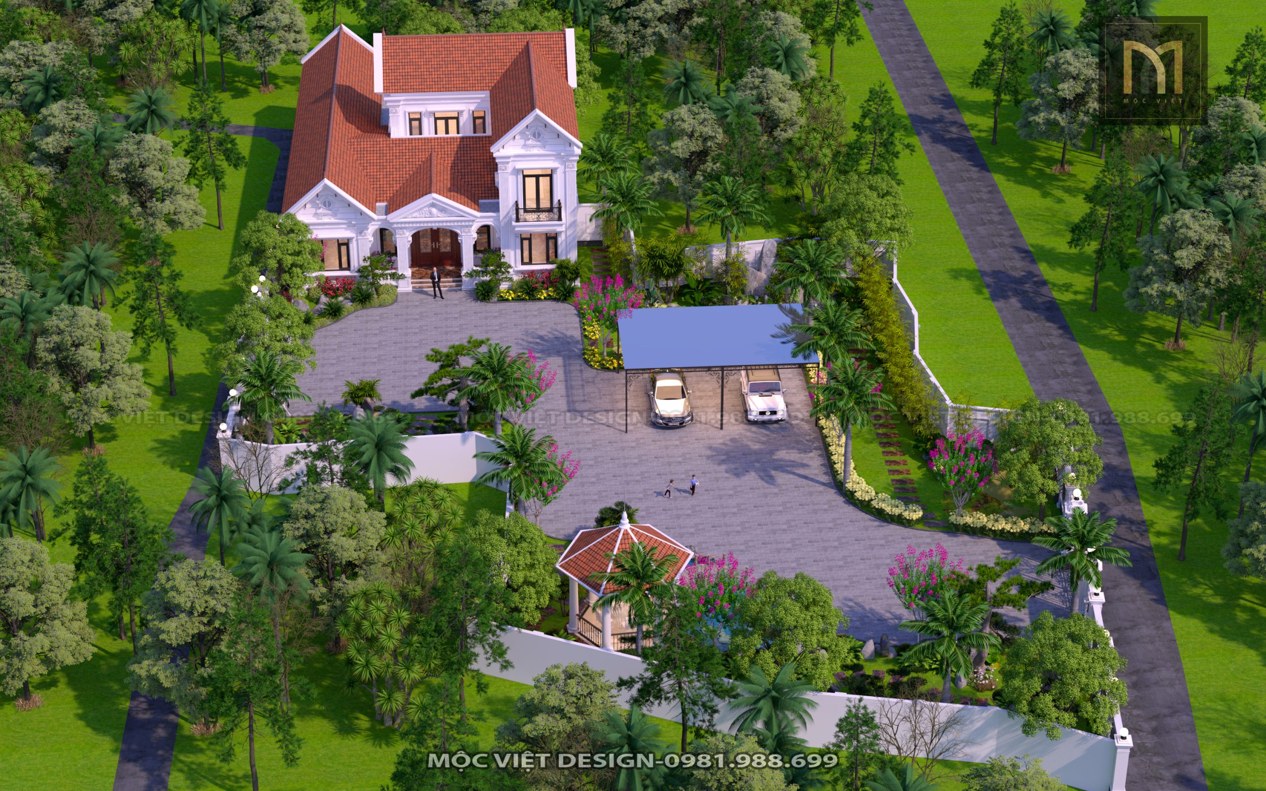 Thiết kế kiến trúc biệt thự Ninh Bình - MV.KT.BT 2303