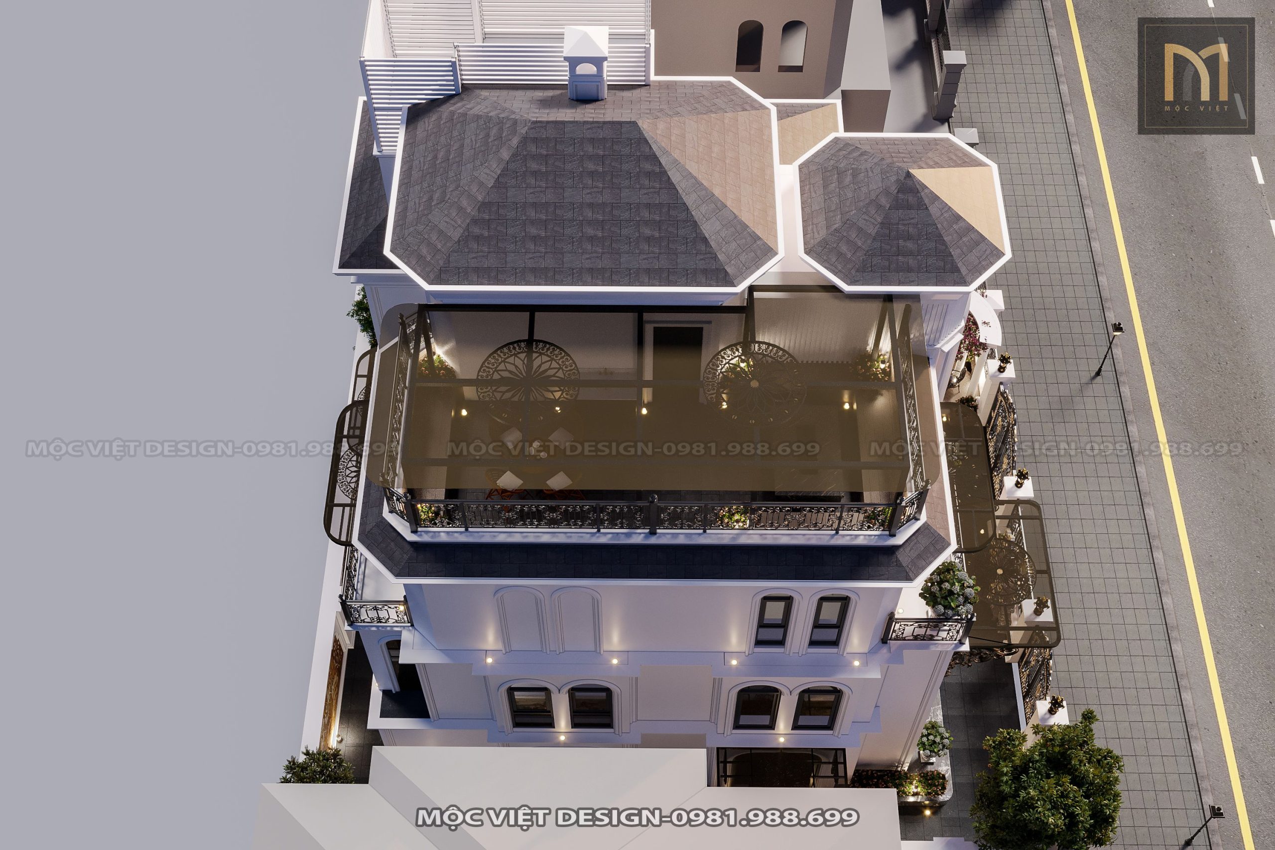 Thiết kế kiến trúc biệt thự Ninh Bình - MV.KT.BT 2304