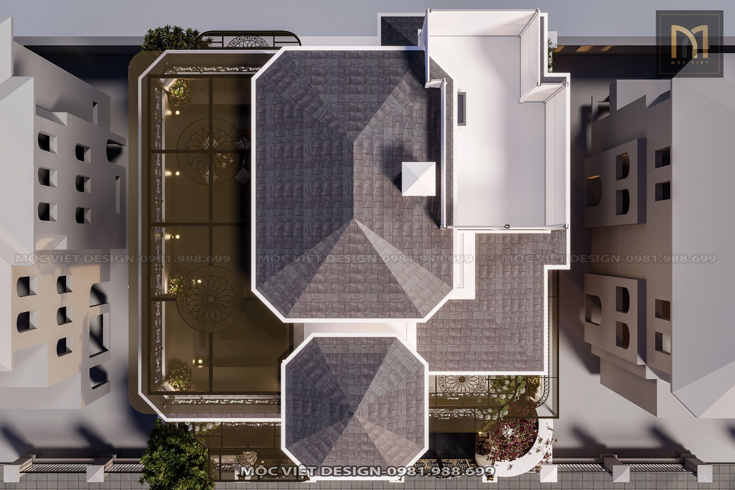 Thiết kế kiến trúc biệt thự Ninh Bình - MV.KT.BT 2304
