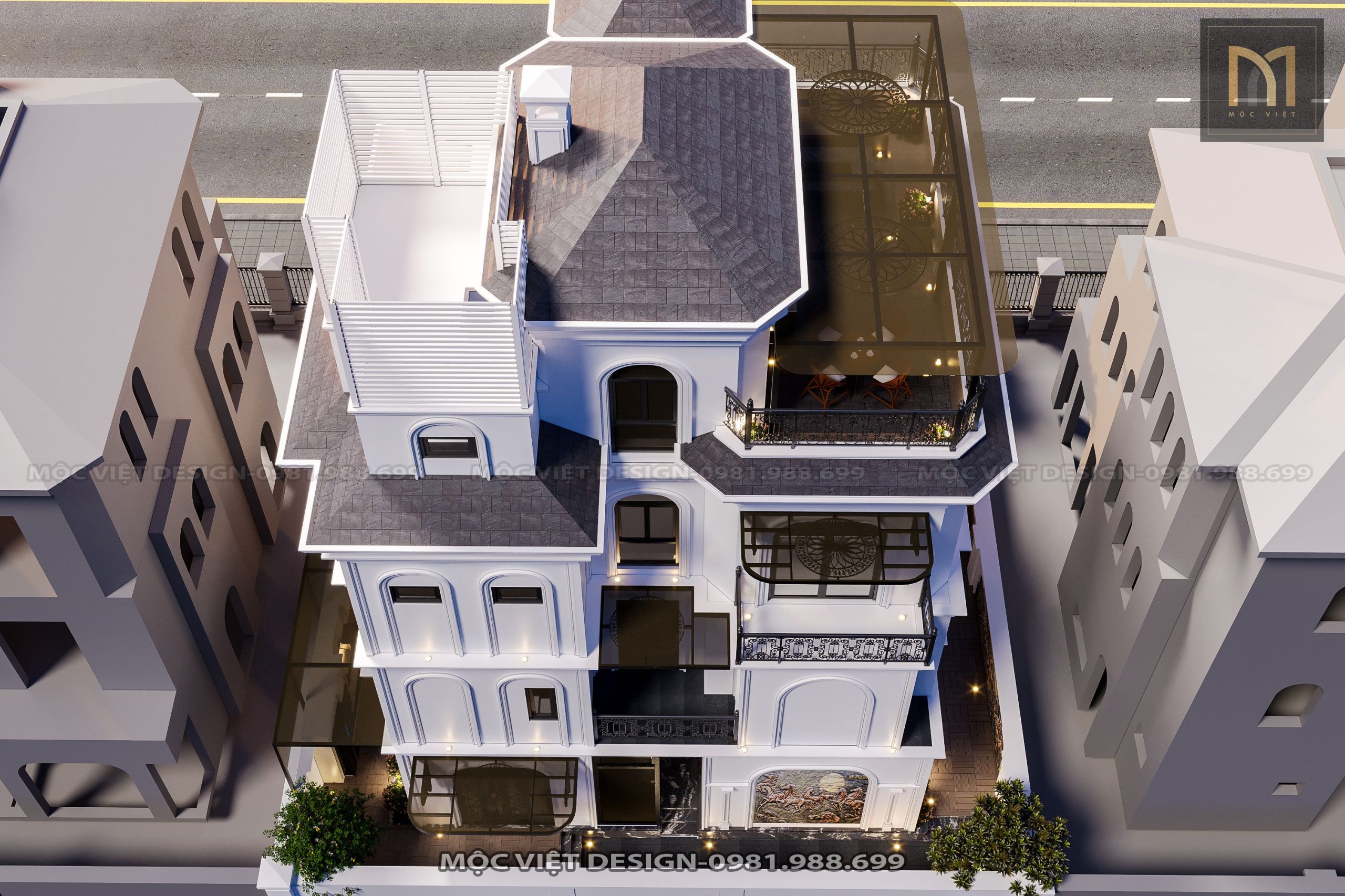 Thiết kế kiến trúc biệt thự Ninh Bình - MV.KT.BT 2304