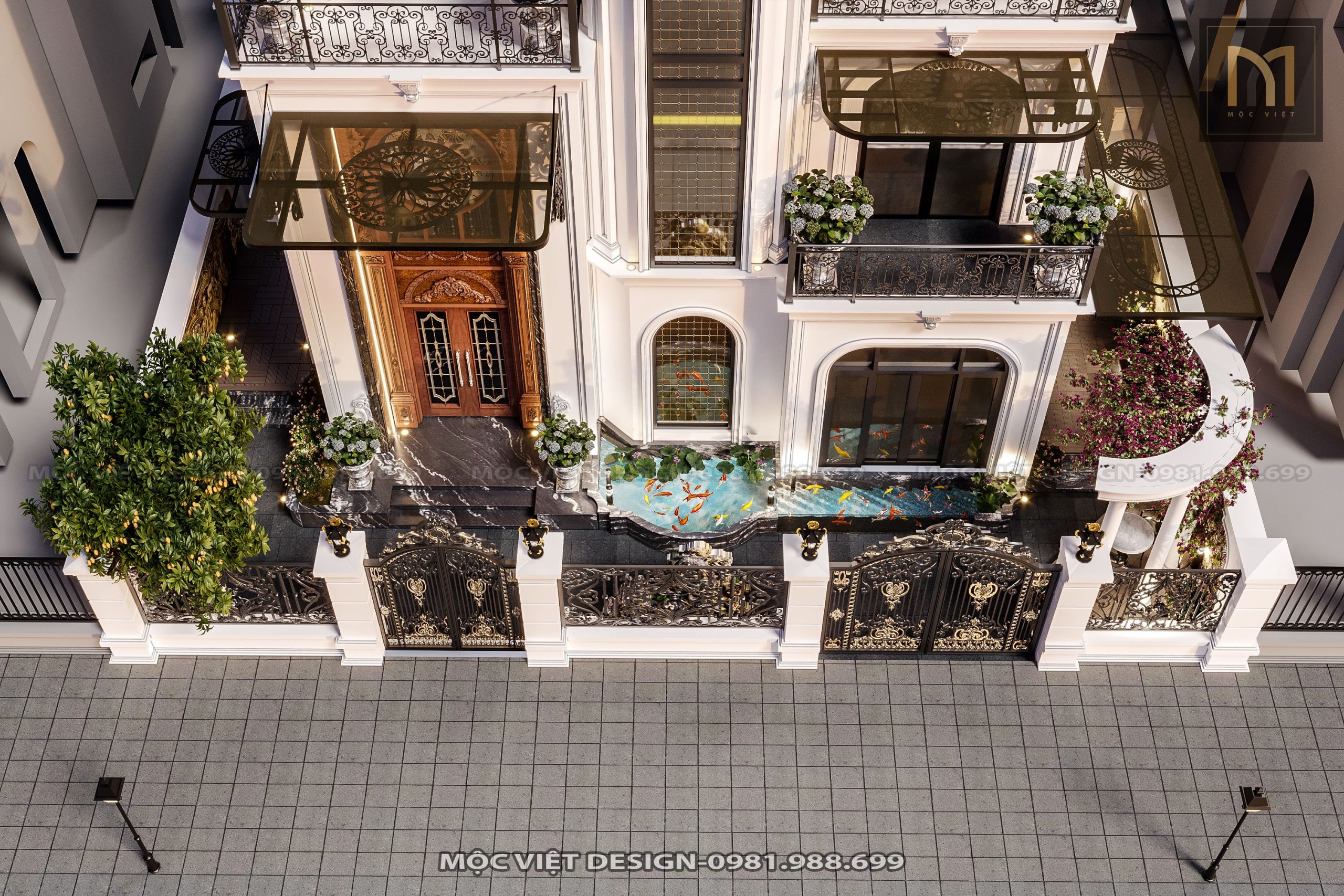 Thiết kế kiến trúc biệt thự Ninh Bình - MV.KT.BT 2304