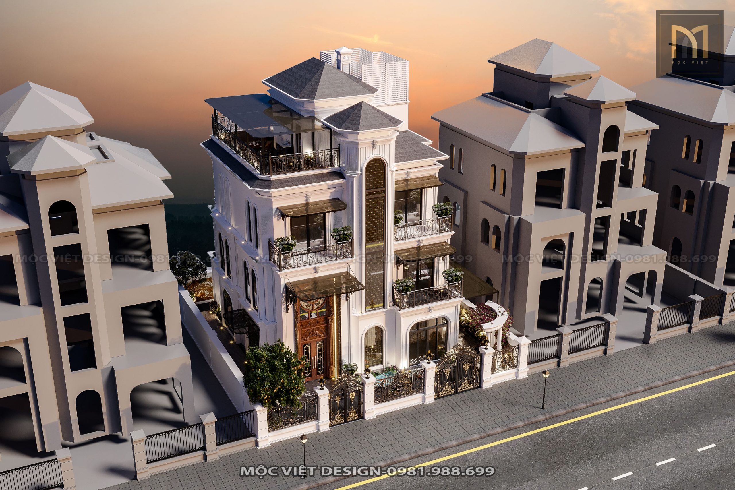 Thiết kế kiến trúc biệt thự Ninh Bình - MV.KT.BT 2304