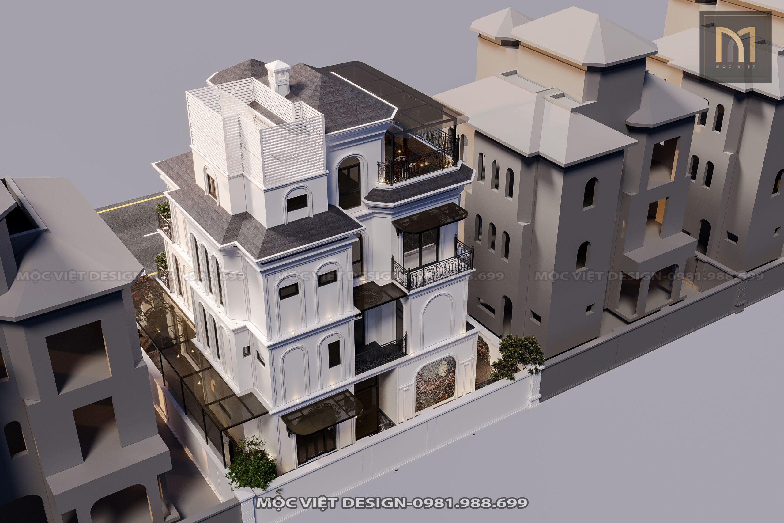 Thiết kế kiến trúc biệt thự Ninh Bình - MV.KT.BT 2304