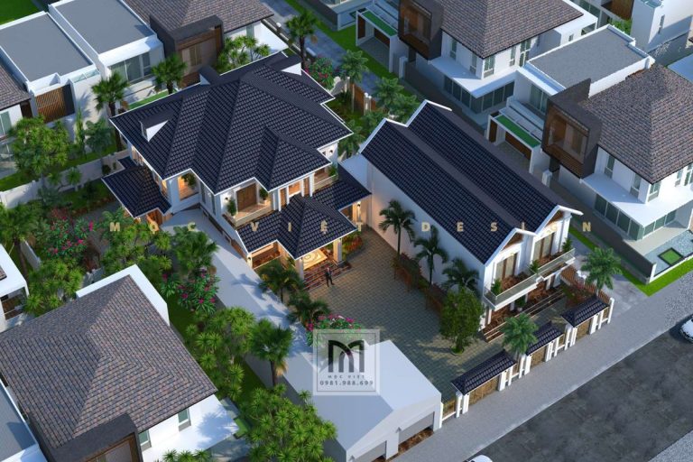 thiết kế kiến trúc nhà phố 3 tầng hiện đại