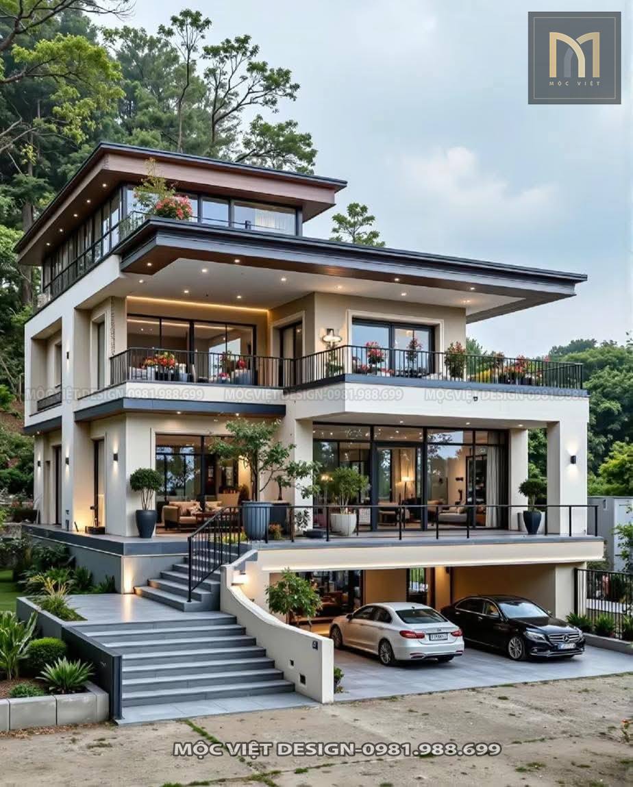 Các phong cách thiết kế biệt thự thịnh hành nhất hiện nay 5 kien truc biet thu nghi duong 23