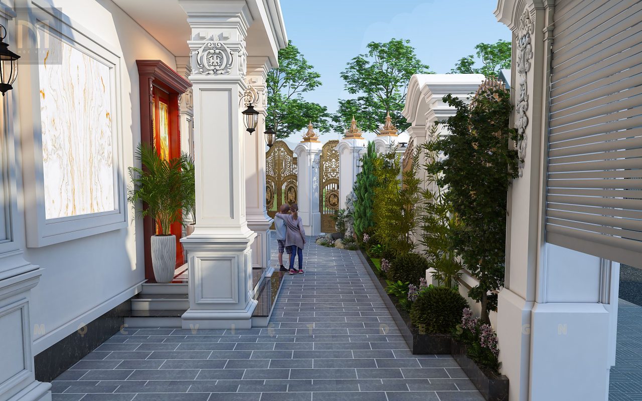 Mẫu thiết kế biệt thự khu đô thị tân cổ điển